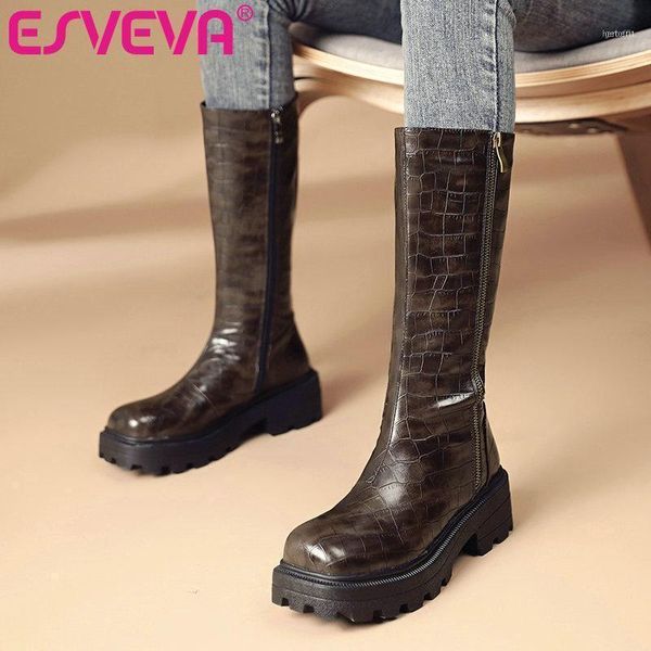 boots esveva 2021 western zipper square med heel pu leather knee high platform round toe black women shoes size 34-4311
boots esveva 2021 western zipper square med heel pu leather knee high platform round toe black women shoes size 34-4311