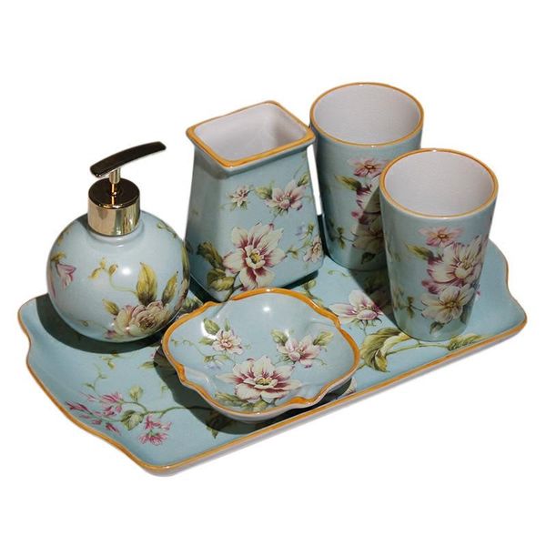 bathroom accessories set ceramic soap dispenser toothbrush holder gargle cup flask tissue box wedding gifts bath accessory
bathroom accessories set ceramic soap dispenser toothbrush holder gargle cup flask tissue box wedding gifts bath accessory