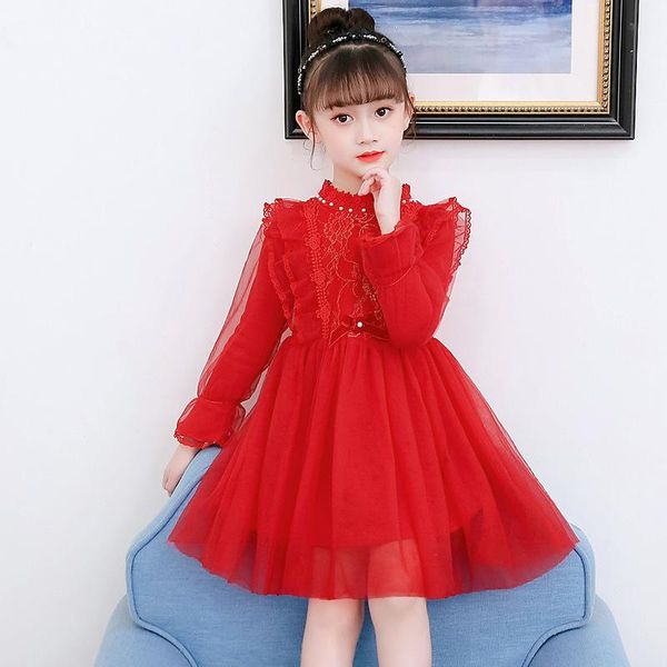 dress long-sleeved baby puffy mesh princess dress children's show dress, Red;yellow
dress long-sleeved baby puffy mesh princess dress children's show dress, Red;yellow