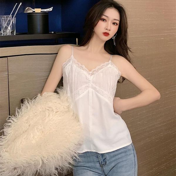 women's tanks & camis summer korean tank for women sleeveless streetwear satin spaghetti strap plus size white lace
women's tanks & camis summer korean tank for women sleeveless streetwear satin spaghetti strap plus size white lace