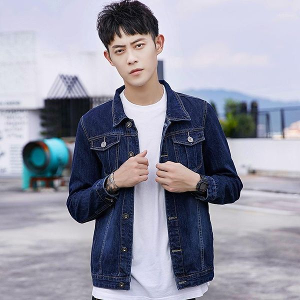 men denim jacket korean logo cultivate morality cowboy shirt fashion blouse leisure coat wear work clothes men's jackets, Black;brown
men denim jacket korean logo cultivate morality cowboy shirt fashion blouse leisure coat wear work clothes men's jackets, Black;brown