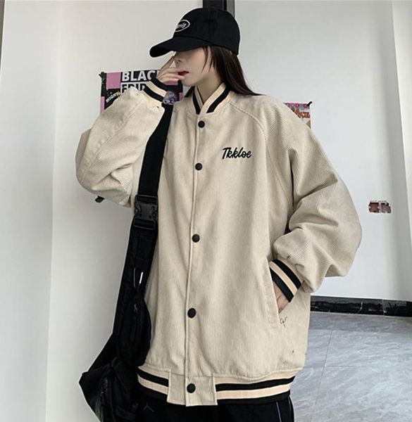 women's jackets leather jacket fashion corduroy loose american spring and autumn baseball in early 2021, Black;brown
women's jackets leather jacket fashion corduroy loose american spring and autumn baseball in early 2021, Black;brown