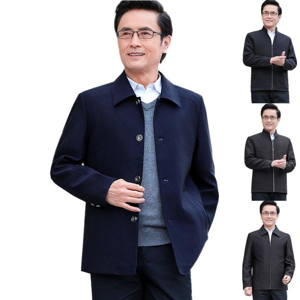 men's jackets single-breasted lapel jacket men spring and autumn coat mens fashion casual navy black gray jaqueta male outerwear, Black;brown
men's jackets single-breasted lapel jacket men spring and autumn coat mens fashion casual navy black gray jaqueta male outerwear, Black;brown