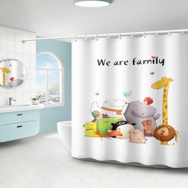 shower curtains cute animals we are family curtain set with 12 hooks bathroom decoration
shower curtains cute animals we are family curtain set with 12 hooks bathroom decoration