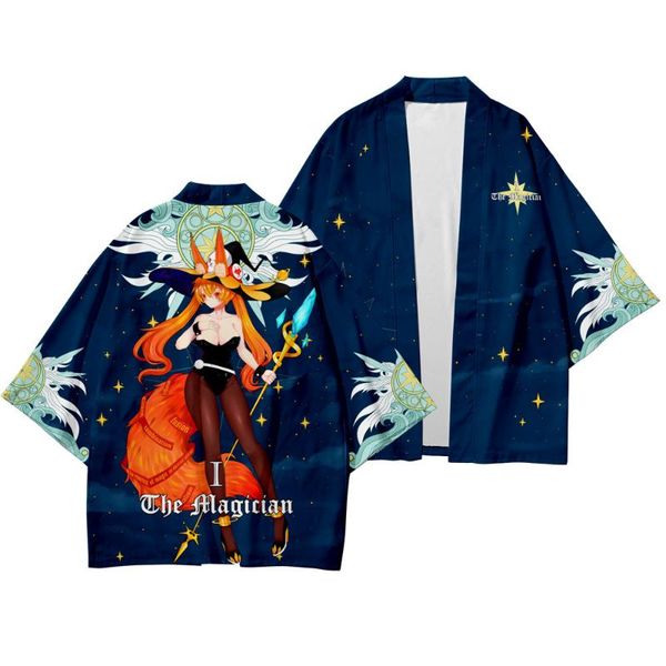 ethnic clothing men and women japanese traditional kimono cardigan summer tarot card magician nine-point pants suit, Red
ethnic clothing men and women japanese traditional kimono cardigan summer tarot card magician nine-point pants suit, Red
