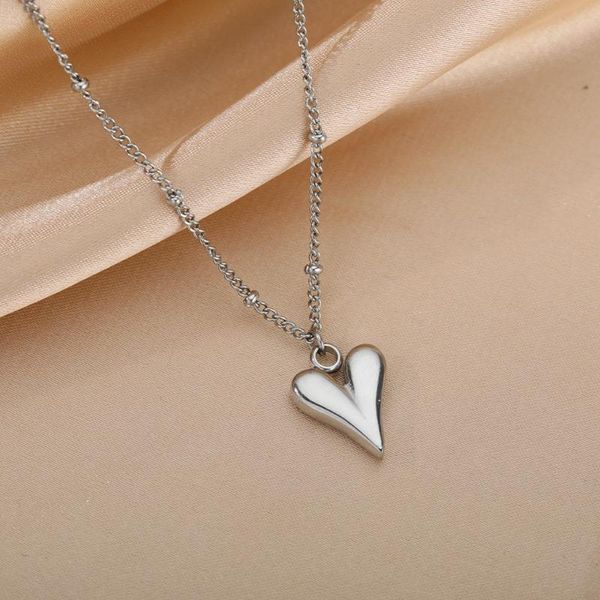 chains punk heart pendant necklaces for women friends stainless steel chain zircon star necklace fashion birthday jewelry 2021, Silver
chains punk heart pendant necklaces for women friends stainless steel chain zircon star necklace fashion birthday jewelry 2021, Silver