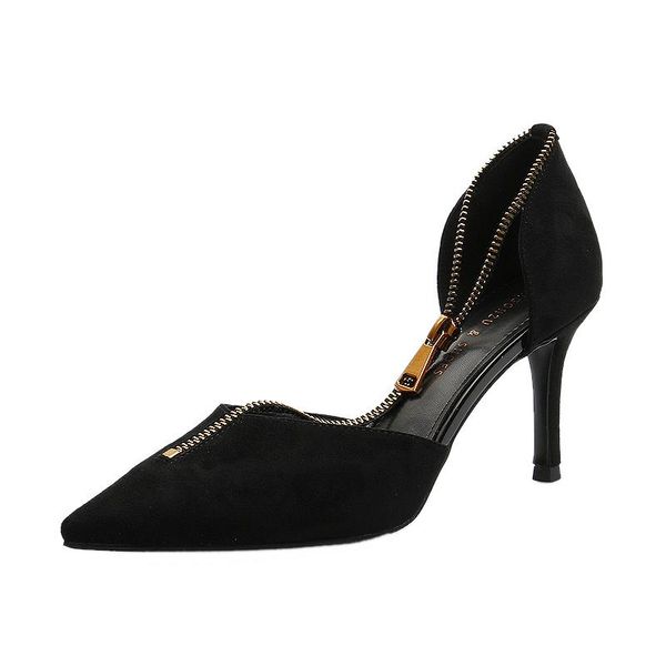 dress shoes french girls high heels net red 2021 spring wild hollow word with fine heel pointed, Black
dress shoes french girls high heels net red 2021 spring wild hollow word with fine heel pointed, Black