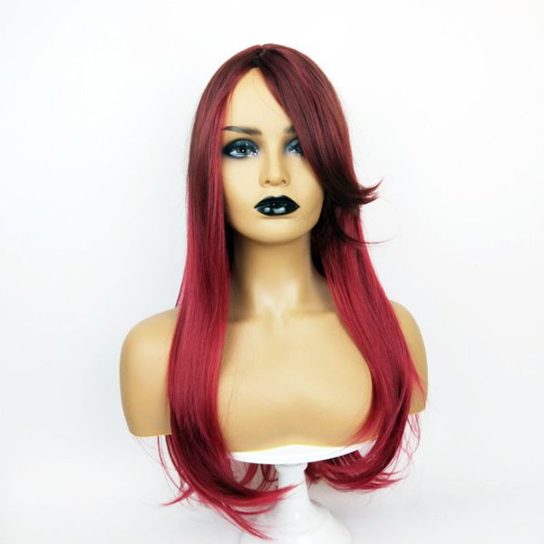 burgundy straight styles synthetic wig side part simulation human hair wigs hairpieces for black women perruques k42
burgundy straight styles synthetic wig side part simulation human hair wigs hairpieces for black women perruques k42