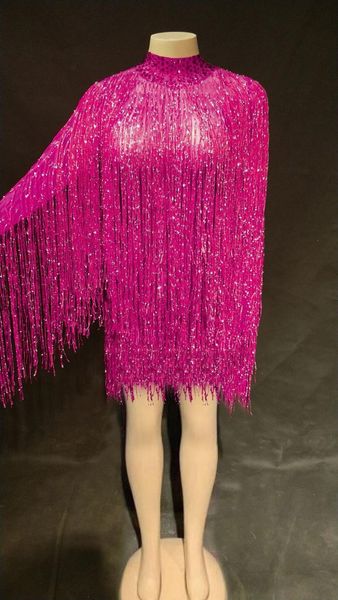 long sleeves see through full fringe dress women stretch outfit short bar dance tassel casual dresses, Black;gray
long sleeves see through full fringe dress women stretch outfit short bar dance tassel casual dresses, Black;gray