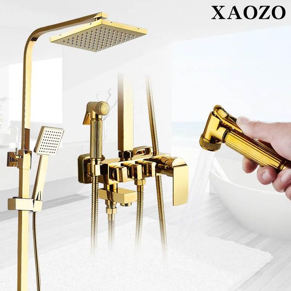 bathroom shower set gold imitation surface rain head bath mixer with hand faucet rainfall sets
bathroom shower set gold imitation surface rain head bath mixer with hand faucet rainfall sets