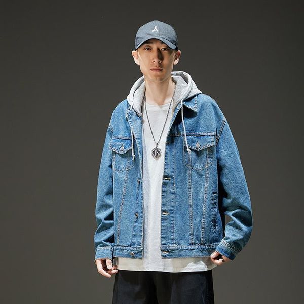 men's jackets spring and 2021 autumn slim fit denim jacket casual korean, Black;brown
men's jackets spring and 2021 autumn slim fit denim jacket casual korean, Black;brown