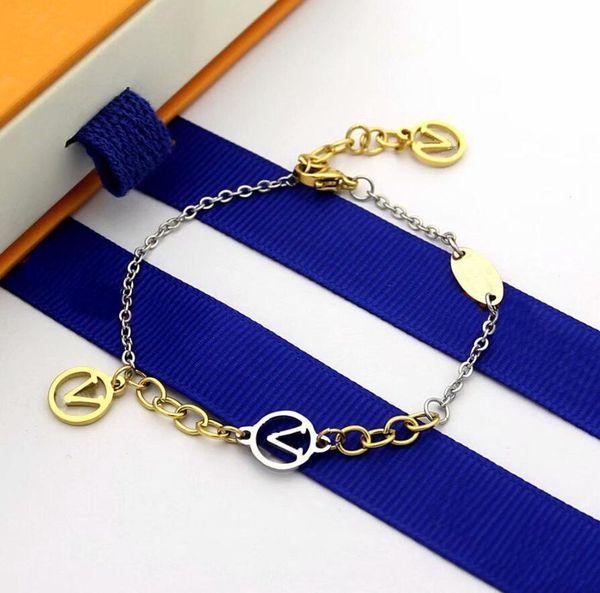 fashion style lady women titanium steel chain gold silver plate bracelet with hollow out initials charm gift, Black
fashion style lady women titanium steel chain gold silver plate bracelet with hollow out initials charm gift, Black