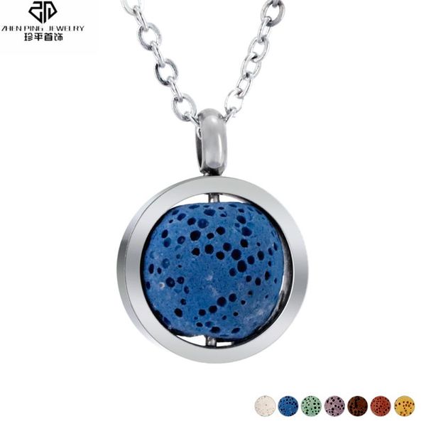 pendant necklaces natural essential oil lava beads diffuser round stainless steel charms volcanic stone women, Silver
pendant necklaces natural essential oil lava beads diffuser round stainless steel charms volcanic stone women, Silver