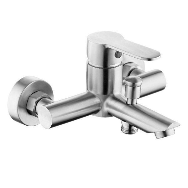 stainless steel bathtub brushed faucet cold and mixing valve bathroom shower triple tap sets
stainless steel bathtub brushed faucet cold and mixing valve bathroom shower triple tap sets