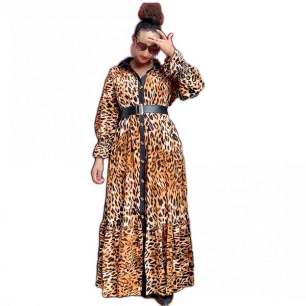 dresses fashion dashiki african leopard print maxi dress 2021 women's spring autumn turn-down collar long vestidos female robe, Black;gray
dresses fashion dashiki african leopard print maxi dress 2021 women's spring autumn turn-down collar long vestidos female robe, Black;gray