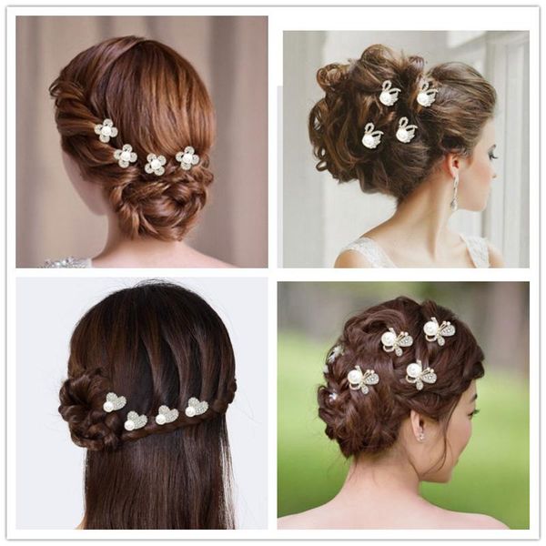 hair clips & barrettes pearl water drill hairpin women's wedding jewelry bride's headdress accessories, Golden;silver
hair clips & barrettes pearl water drill hairpin women's wedding jewelry bride's headdress accessories, Golden;silver