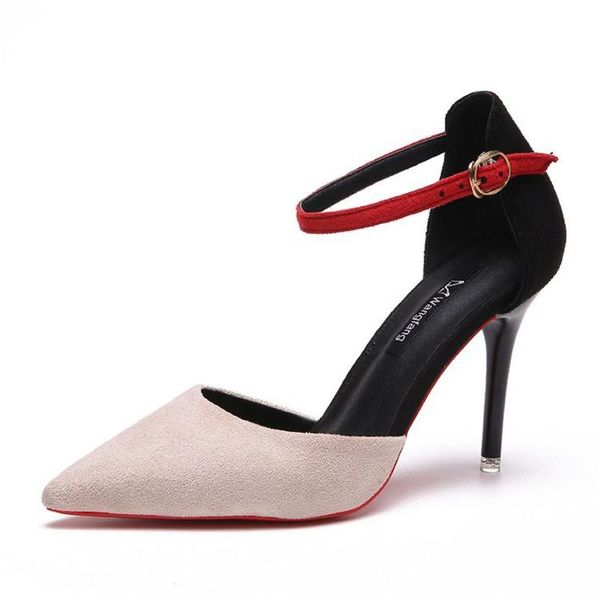 dress shoes 2021 women high heels pumps pointed toe buckle strap summer party wedding, Black 
dress shoes 2021 women high heels pumps pointed toe buckle strap summer party wedding, Black