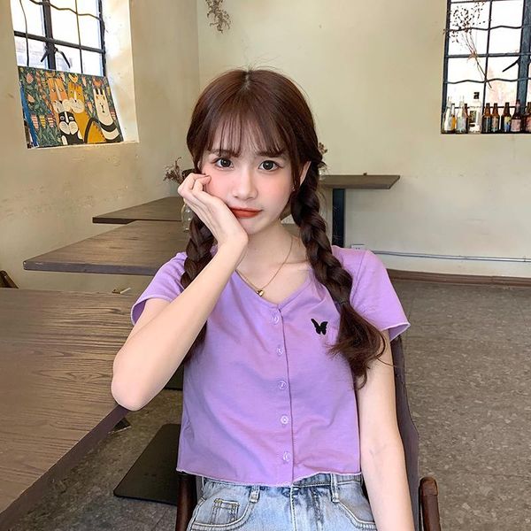 women's t-shirt t-shirts japanese kawaii ulzzang casual vintage butterfly loose female korean harajuku clothes for women, White
women's t-shirt t-shirts japanese kawaii ulzzang casual vintage butterfly loose female korean harajuku clothes for women, White
