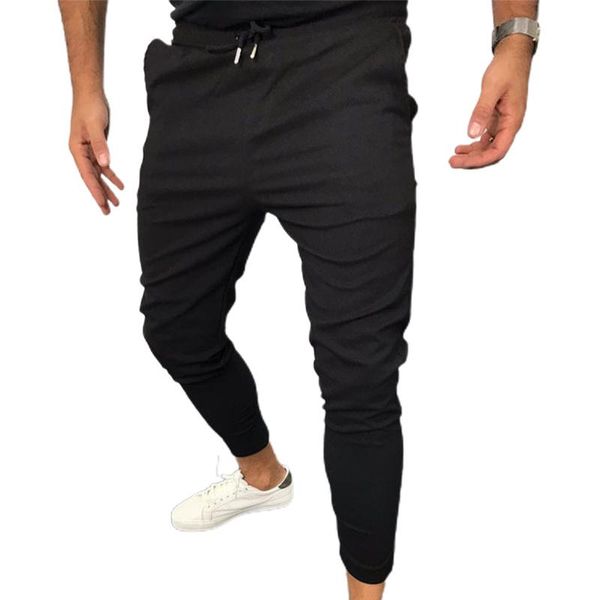 men's pants men casual plain elastic waist lace up sports trousers sweatpants sommer, Black
men's pants men casual plain elastic waist lace up sports trousers sweatpants sommer, Black