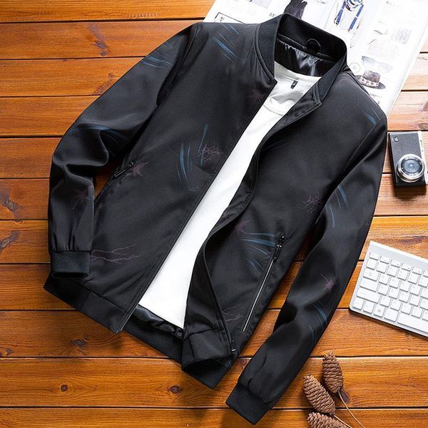 men's jackets streewear jacket print flower pattern male bomber zip pocket basebal collar homme fashion outerwear winter, Black;brown
men's jackets streewear jacket print flower pattern male bomber zip pocket basebal collar homme fashion outerwear winter, Black;brown