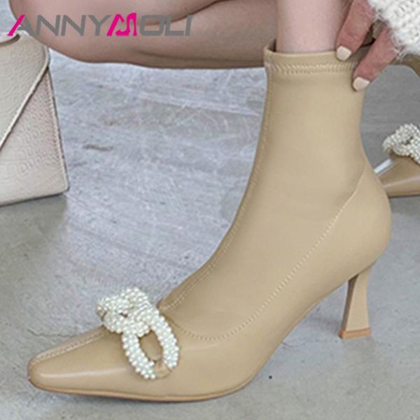 boots annymoli women shoes ankle thin high heel string bead square toe zipper ladies footwear elegant short autumn, Black
boots annymoli women shoes ankle thin high heel string bead square toe zipper ladies footwear elegant short autumn, Black
