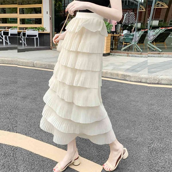 Skirts skirts Summer Cakee Sweet 8-Layer Pleated Tiered Maxi Long Chiffon White Black Ivory Cake S RFDU
Skirts skirts Summer Cakee Sweet 8-Layer Pleated Tiered Maxi Long Chiffon White Black Ivory Cake S RFDU