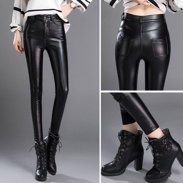 spring women pu leather pants black stretch bodycon trousers high waist long casual pencil s-3xl y65 women's & capris, Black;white
spring women pu leather pants black stretch bodycon trousers high waist long casual pencil s-3xl y65 women's & capris, Black;white