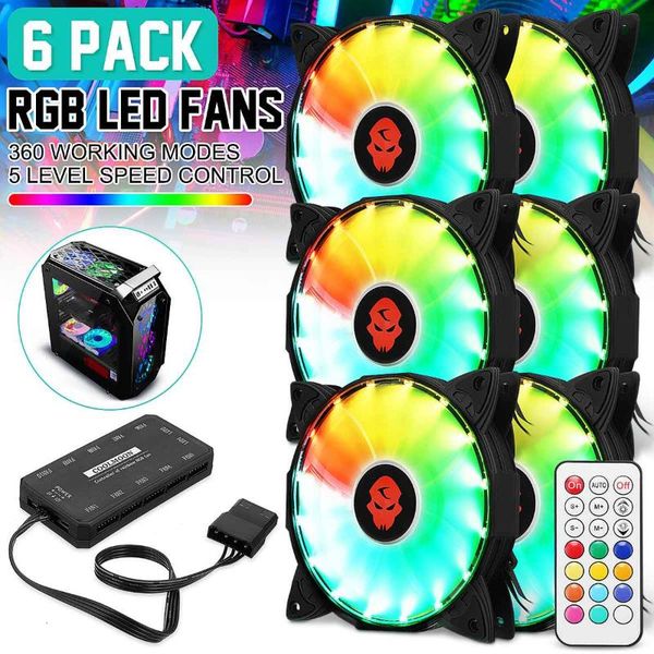 6pcs/set rgb cpu cooler led adjustable 120mm cooling fan with remote controller pc computer case fans radiator heatsink & coolings
6pcs/set rgb cpu cooler led adjustable 120mm cooling fan with remote controller pc computer case fans radiator heatsink & coolings