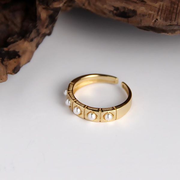 cluster rings lily jewelry real 925 sterling silver pearl resizible for women fine wedding birthday gift, Golden;silver
cluster rings lily jewelry real 925 sterling silver pearl resizible for women fine wedding birthday gift, Golden;silver