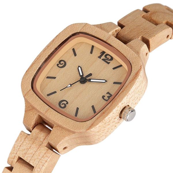 wristwatches luxury maple wood ladies watch square dial full wooden bangle wrist watches creative timepiece gifts for girlfriend/wife, Slivery;brown
wristwatches luxury maple wood ladies watch square dial full wooden bangle wrist watches creative timepiece gifts for girlfriend/wife, Slivery;brown