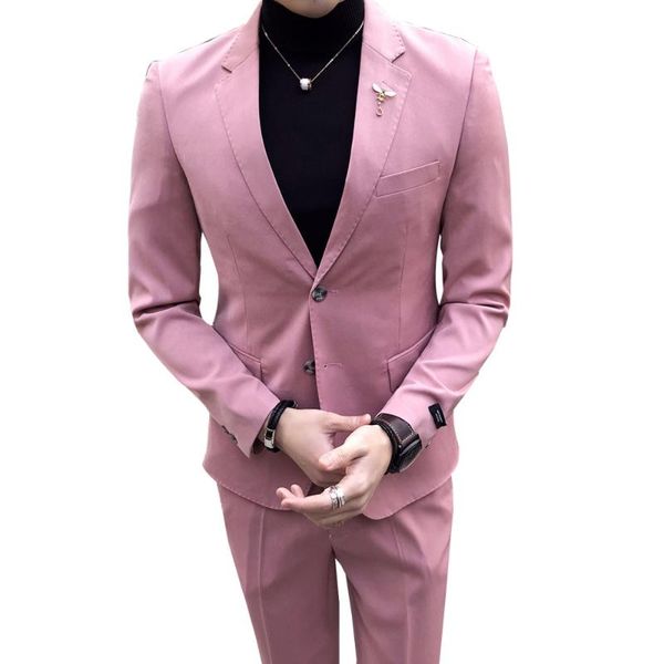 men's suits & blazers nice latest coat pant designs pink tuxedos slim fit men suit for groomsmen formal smart casual 2 pieces blazer +, White;black
men's suits & blazers nice latest coat pant designs pink tuxedos slim fit men suit for groomsmen formal smart casual 2 pieces blazer +, White;black