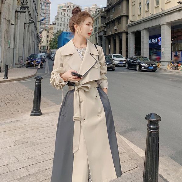 women's trench coats doubler breasted windbreaker mid-length spring autumn 2021 korean style loose temperament jacket tide streetwear z, Tan;black
women's trench coats doubler breasted windbreaker mid-length spring autumn 2021 korean style loose temperament jacket tide streetwear z, Tan;black