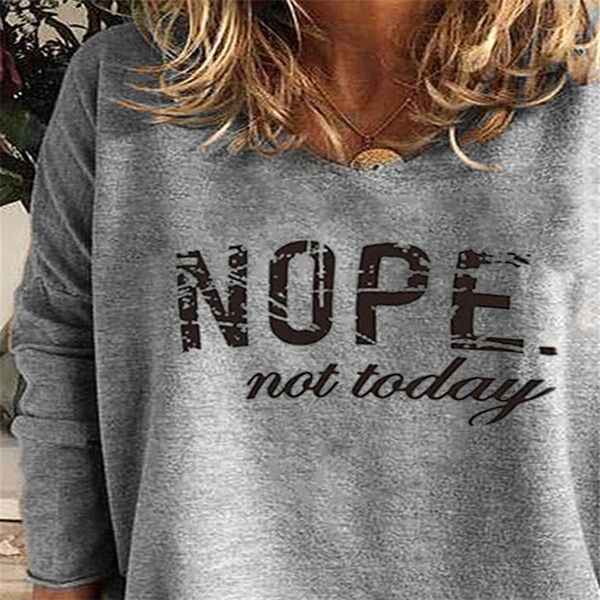 v3m 2020 nope not today letter t- casual long sleeve round women's neck 2020 nope not today letter t-women's shirt t-shirt casual, White
v3m 2020 nope not today letter t- casual long sleeve round women's neck 2020 nope not today letter t-women's shirt t-shirt casual, White