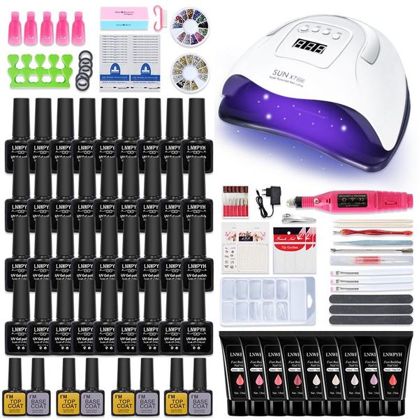 nail art kits 114w polygels set manicure with led lamp kit 20000rpm drill machine 45 color poly extension gel
nail art kits 114w polygels set manicure with led lamp kit 20000rpm drill machine 45 color poly extension gel