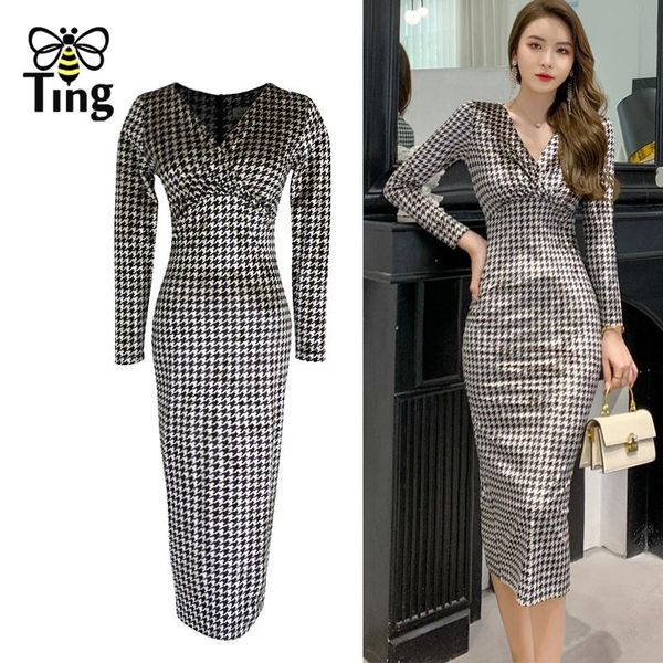casual dresses tingfly vintage bodycon plaid houndstooth velvet curve sheath midi long spring autumn dress vestidos, Black;gray
casual dresses tingfly vintage bodycon plaid houndstooth velvet curve sheath midi long spring autumn dress vestidos, Black;gray