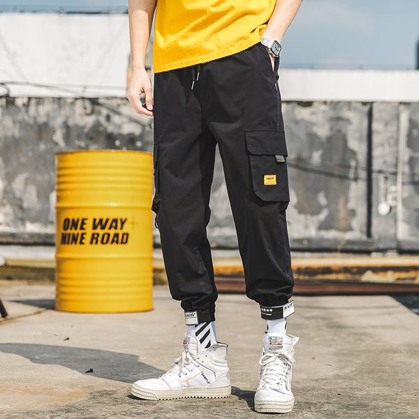 men's pants cargo joggers for men casual man fitness trousers hip hop sweatpants male streetwear dg2d, Black
men's pants cargo joggers for men casual man fitness trousers hip hop sweatpants male streetwear dg2d, Black