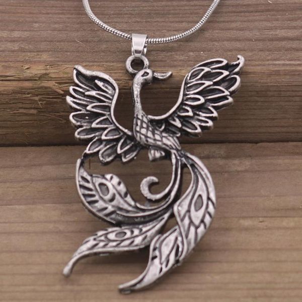 chains european and american simple unique ladies necklace phoenix firebird pendant personality fashion jewelry gift for women, Silver
chains european and american simple unique ladies necklace phoenix firebird pendant personality fashion jewelry gift for women, Silver