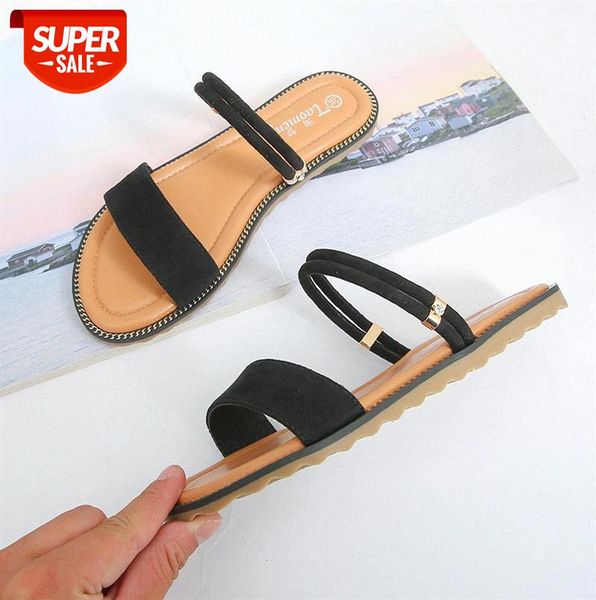 outer wear flat-soled word with roman sandals and slippers women's wear-resistant open-toed soft-soled shoes large size 43 #fe3d, Black
outer wear flat-soled word with roman sandals and slippers women's wear-resistant open-toed soft-soled shoes large size 43 #fe3d, Black