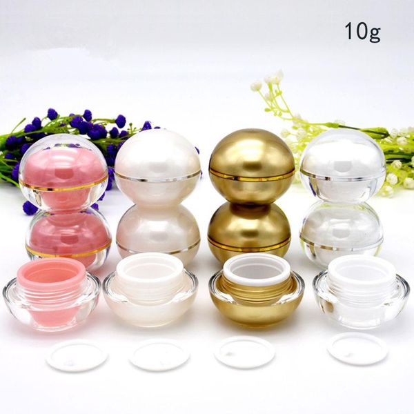 storage bottles & jars 10g cream jar 4colors for lip lipstick empty spherical round gloss mini sample container 100pcs
storage bottles & jars 10g cream jar 4colors for lip lipstick empty spherical round gloss mini sample container 100pcs