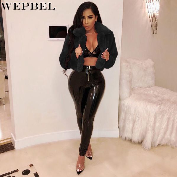 women's fur & faux wepbel plush coat casual warm short winter long sleeve cardigan solid color slim turn-down collar, Black
women's fur & faux wepbel plush coat casual warm short winter long sleeve cardigan solid color slim turn-down collar, Black