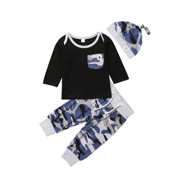 0-24months new born infant baby boys clothes long sleeve with pockets + camo pants + hats 3pcs set casual outfits, White
0-24months new born infant baby boys clothes long sleeve with pockets + camo pants + hats 3pcs set casual outfits, White