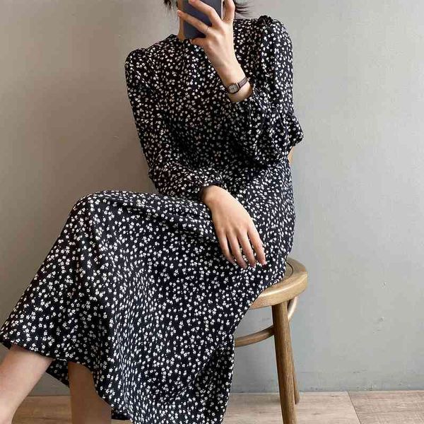 casual dresses elegant fancy floral print ladies'es will see the neck pull thin sleeve waist long femme 2021 spring, Black;gray
casual dresses elegant fancy floral print ladies'es will see the neck pull thin sleeve waist long femme 2021 spring, Black;gray