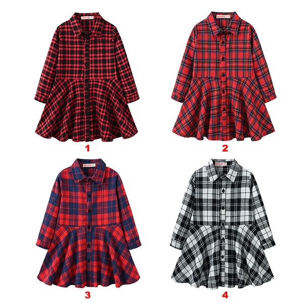 children clothes 2021 spring autumn new girls plaid shirt casual western style long sleeve dress kids teen cotton dress, White;black
children clothes 2021 spring autumn new girls plaid shirt casual western style long sleeve dress kids teen cotton dress, White;black