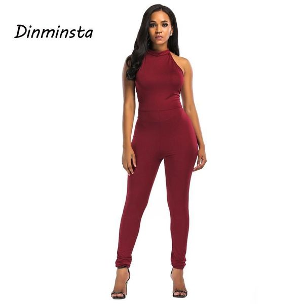 women's jumpsuits & rompers dinminsta women plus size spring slim halter bodycon club long pants romper female elegant backless one pie, Black;white
women's jumpsuits & rompers dinminsta women plus size spring slim halter bodycon club long pants romper female elegant backless one pie, Black;white