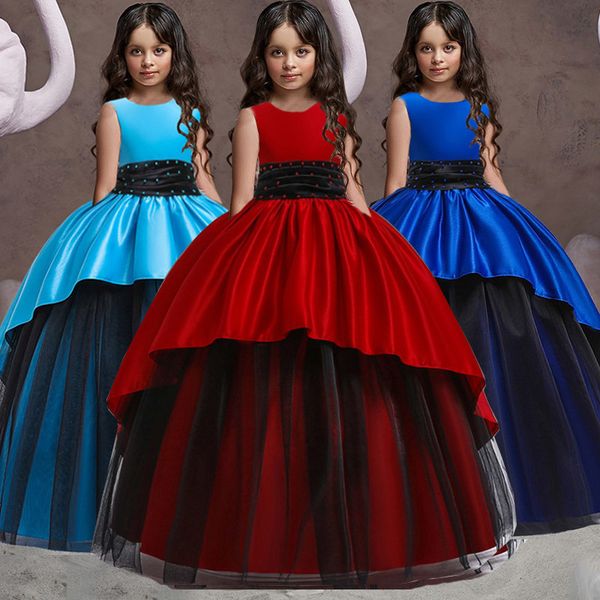girl's kids princess dresses clothing flower party girls elegant wedding dress for girl clothes 3 4 6 8 10 12 14 years c0223, Red;yellow
girl's kids princess dresses clothing flower party girls elegant wedding dress for girl clothes 3 4 6 8 10 12 14 years c0223, Red;yellow