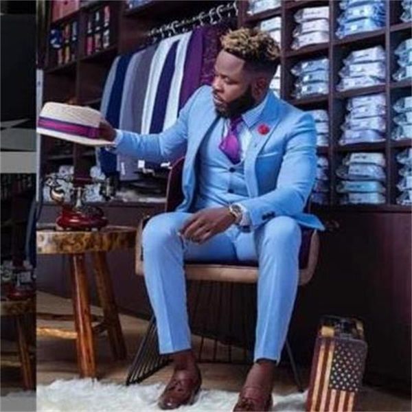 men's suits & blazers sky blue custom bridegroom dress man wedding suit 3pcs (jacket + pants, White;black
men's suits & blazers sky blue custom bridegroom dress man wedding suit 3pcs (jacket + pants, White;black