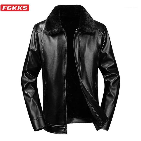 men's fur & faux fgkks 2021 autumn men leather jacket slim pu fashion solid color anti-wind jackets male, Black
men's fur & faux fgkks 2021 autumn men leather jacket slim pu fashion solid color anti-wind jackets male, Black