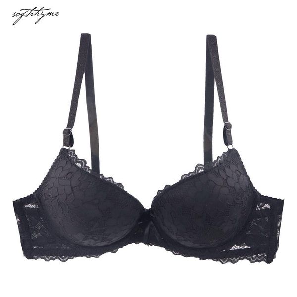bras softrhyme floral lace bra push up 3/4 cup plunge for women a b strapless wedding party lingeries girls, Red;black
bras softrhyme floral lace bra push up 3/4 cup plunge for women a b strapless wedding party lingeries girls, Red;black