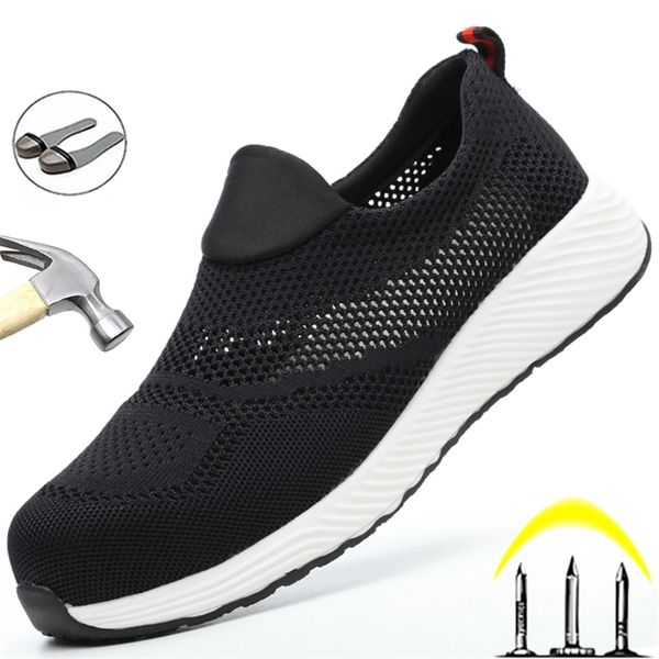breathable work safety shoes lightweight work shoes sneakers indestructible steel toe shoes puncture-proof safety footwear man 210923, Black
breathable work safety shoes lightweight work shoes sneakers indestructible steel toe shoes puncture-proof safety footwear man 210923, Black