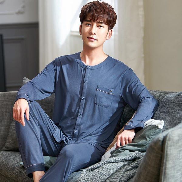 spring men pajamas sets o neck long sleeve comfortable modal sleepwear pants 2021 leisure homewear man nightwear suit men's, Black;brown
spring men pajamas sets o neck long sleeve comfortable modal sleepwear pants 2021 leisure homewear man nightwear suit men's, Black;brown
